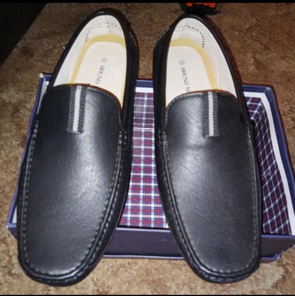 Bruno Marc Classic Black Men's Slip-On Loafers